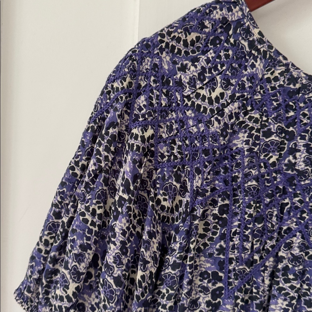 ba&sh Iris Printed Mini Dress Size 2 - Picture 4 of 12